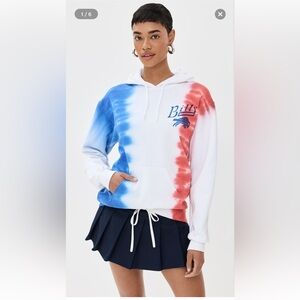 NWT Junk Food Buffalo Bills Tie-Dye Hoodie Size Medium